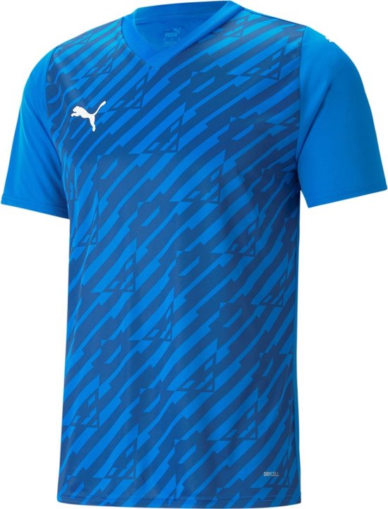 Puma Team Ultimate Shirt Korte Mouw Heren - Electric Blue Lemonade | Maat: S