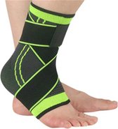 AnyPrice® Enkelbrace - Sport enkel bandage - Herstel van blessure - Voet brace - Voetbandage - Comfortabel en universeel - Voor links en rechts - Maat M - Groen/Zwart