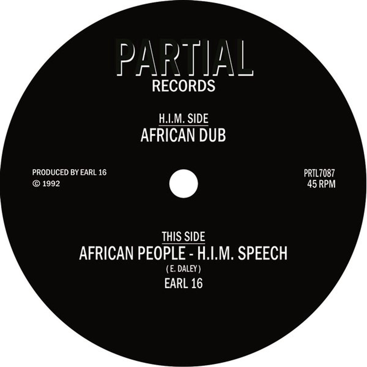 Earl 16 - African People - H.I.M. Speech (7" Single)