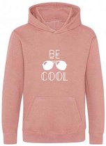 Be Friends Hoodie - Be Cool - Kinderen - Roos - Maat 5-6 jaar