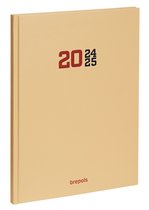 Agenda Brepols 2024-2025 - PREVISION - COLLEGE - Aperçu hebdomadaire - Beige - 17,1 x 22 cm