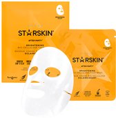 Starskin® After Party Gezichtsmasker - Bio Cellulose Sheet Mask - Korean Skincare - Voedt, verheldert en boost de huid - Kokosnoot Vitamine C Serum 30 ml