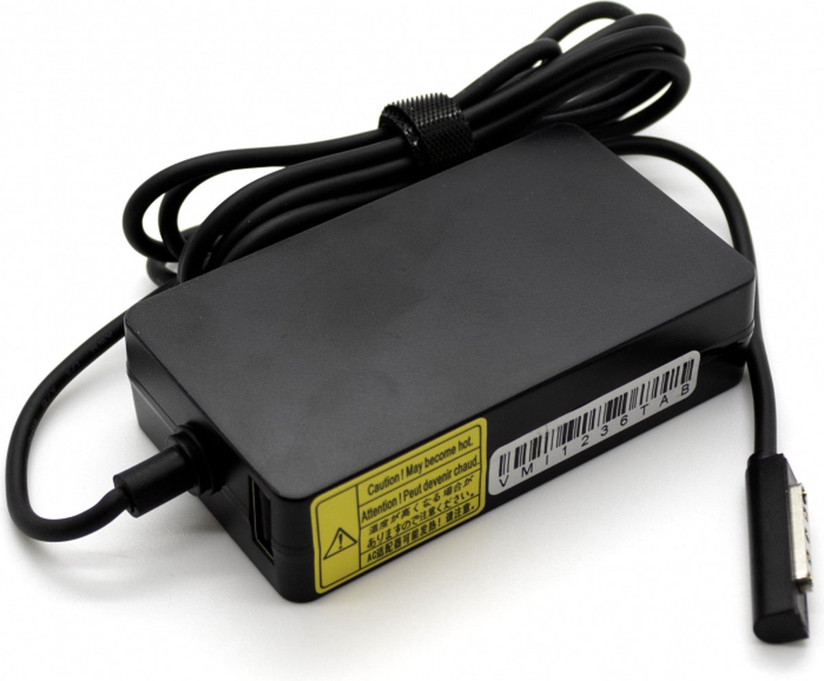 EcoLine - Oplader / AC Adapter - Geschikt voor de Microsoft Surface RT, RT/2, Pro i Pro 2 - 12V 3.6A 48W.