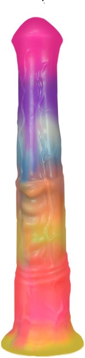 Lichtgevende grote dildo - Slanke hoge Flexibele Dildo - Glow in the Dark Fantasy Dildo