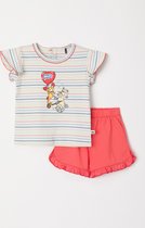 Woody pyjama baby meisjes - multicolor gestreept - zeepaaardje - 241-10-PSG-S/920 - maat 56