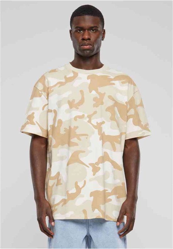 Urban Classics - T-shirt surdimensionné simple camouflage pour hommes - L - Beige