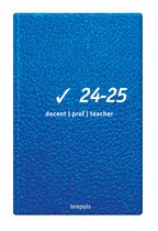 Agenda Brepols 2024-2025 - PRO TEACHER - CLEAR prof - Aperçu hebdomadaire - Blauw - 9 x 16 cm