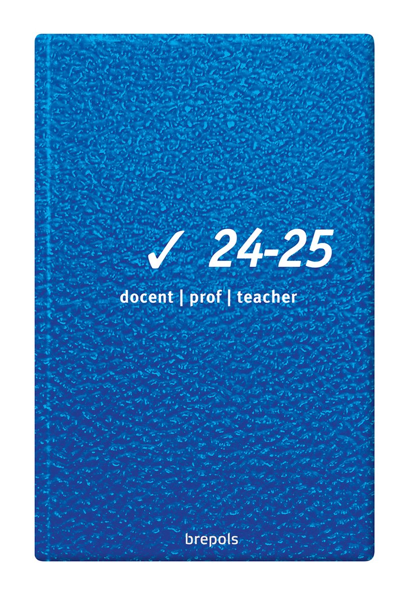 Brepols agenda 2024-2025 - LERAREN-PROF - CLEAR prof - Weekoverzicht - Blauw - 9 x 16 cm