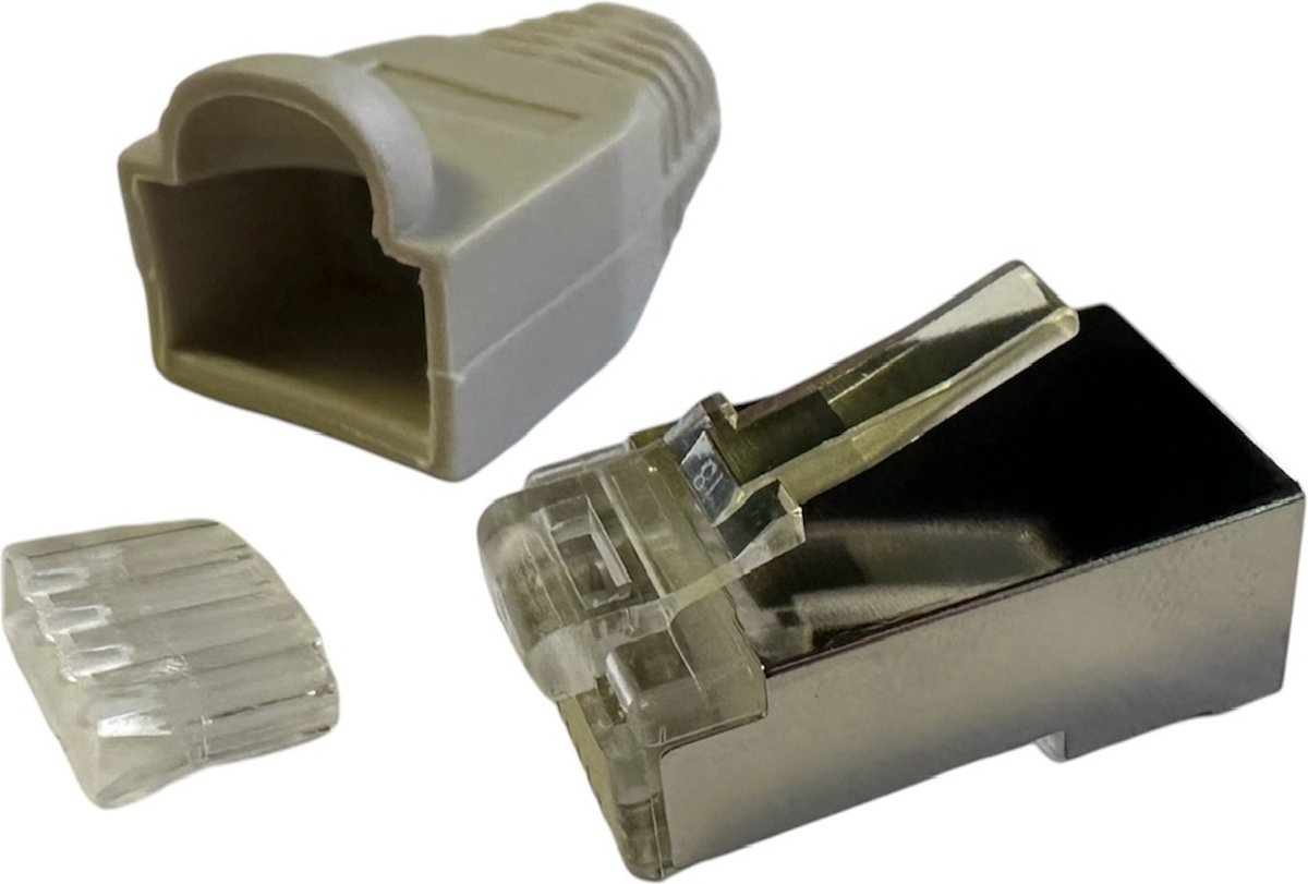 LogiLink Patchstekker RJ45 Cat6 Shielded - 10 Stuks - UTP Stekker - Losse Stekker
