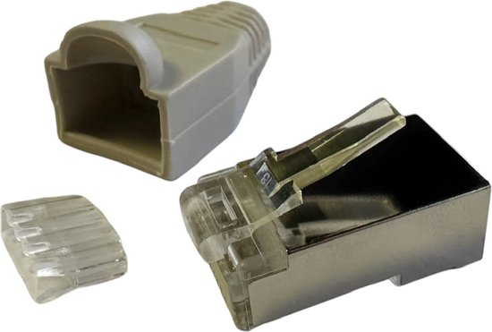 LogiLink Patch Plug RJ45 Cat6 blindé - 10 pièces - Fiche UTP - Fiche lâche