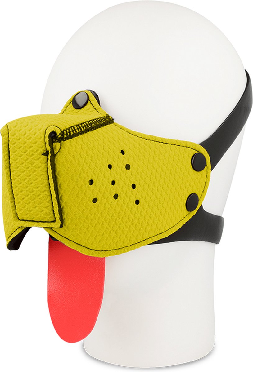 OHMAMA FETISH DOG MUZZLE - YELLOW | Seksspeeltjes | Sex Toys | Masker | BDSM | Extreme BDSM | Bondage | Fetish
