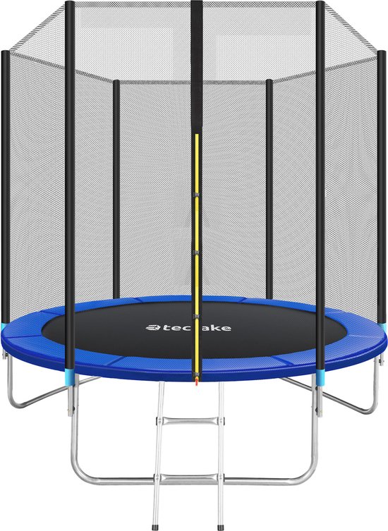 tectake® - TÜV-geteste tuintrampoline kindertrampoline met veiligheidsnet, als buitenspeelgoed, sporttrampoline of buitenspeelgoed, speeltoestel voor in de tuin - 244 cm