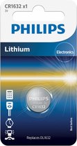 Philips CR1632 3V lithium button cell battery - 5 Stuks