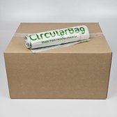Sac poubelle CircularBag - Transparent - 120 sacs - 200 litres - LDPE recyclé - 85 cm x 140 cm