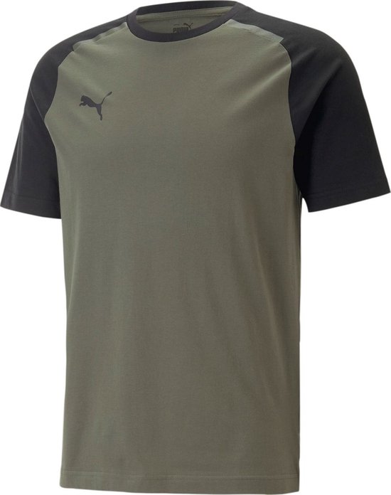 Puma Team Cup Casuals T-Shirt Heren - Mossy Green | Maat: L