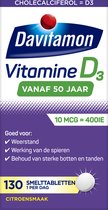 Davitamon Vitamine D 50+ Smelttabletten - vitamine d volwassenen - 130 stuks - Voedingssupplement