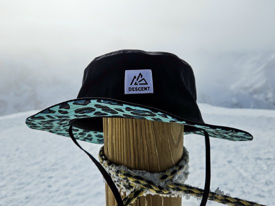 Descent | Bucket Hat | Panter - Vissershoedje - Hoedje - Heren - Dames - Outdoor - Headwear - Hike - Fishing - Accessoire - Zwart - Groen