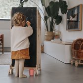 Leea's Tower montessori leertoren - met glijbaan/krijtbord - model M - naturel wood - de meest multifunctionele leertoren - keukenhulp - montessori speelgoed - keukentoren