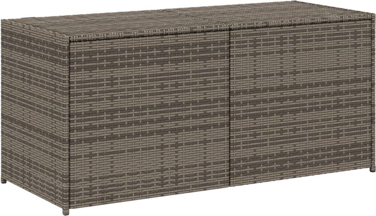 vidaXL - Tuinbox - 283 - L - poly - rattan - grijs