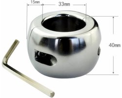 KG Heavy Stainless Steel Ball Stretcher 40 x 33 x 1.5 mm 411 gram deelbaar