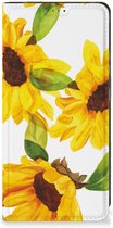 Smart Cover geschikt voor Geschikt voor Samsung Galaxy Xcover 7 Zonnebloemen