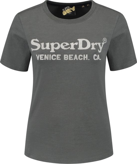 Superdry Metallic Venue T-shirt Vrouwen - Maat 36