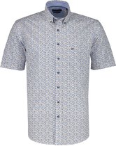 Giordano Overhemd - Modern Fit - Blauw - 4XL Grote Maten