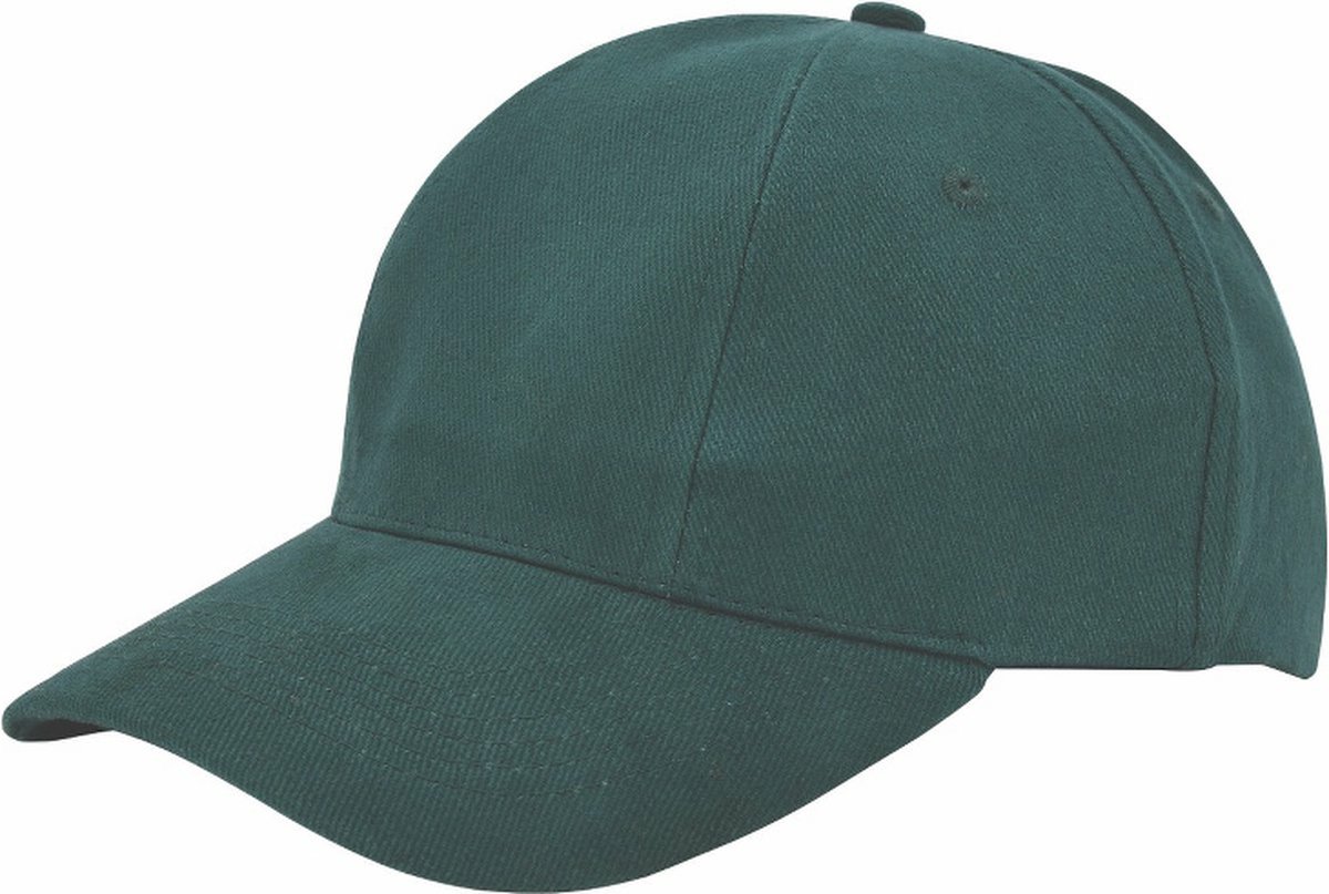 Benza - Luxe Turned Brushed Baseball Cap Baseballcap - Donkergroen