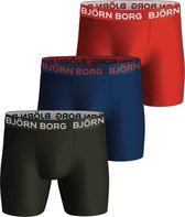 Bjorn Borg - Björn Borg Performance Boxershorts 3-Pack Multicolour - Heren - Maat L - Body-fit