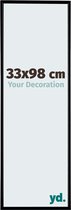 Your Decoration - Fotolijst 33x98 cm - Kunststof - Zwart Mat - Evry