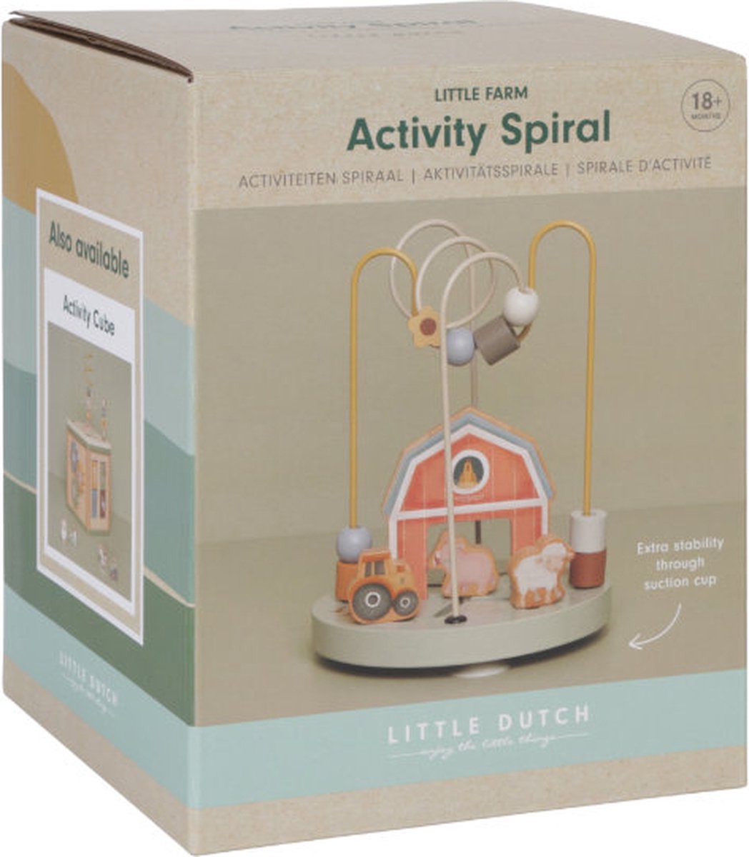 Little Dutch - Activiteitenspiraal hout FSC - Little Farm — afbeelding 10