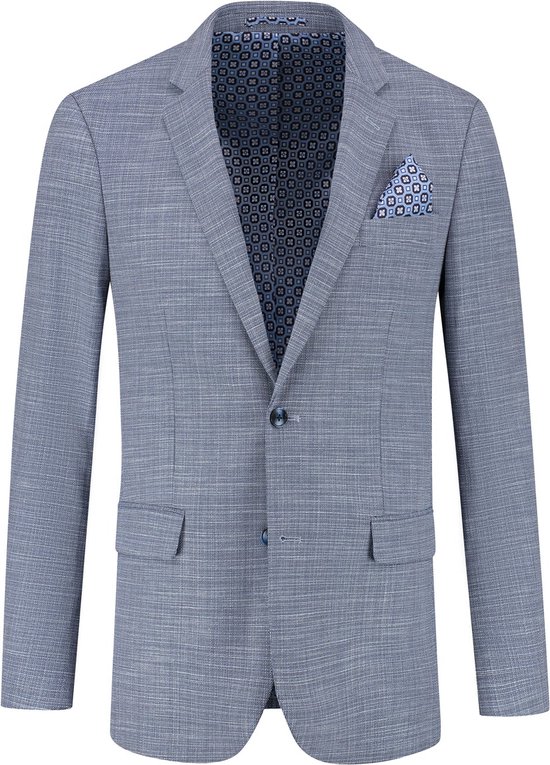 Gents - Colbert structuur steenblauw - Maat 44