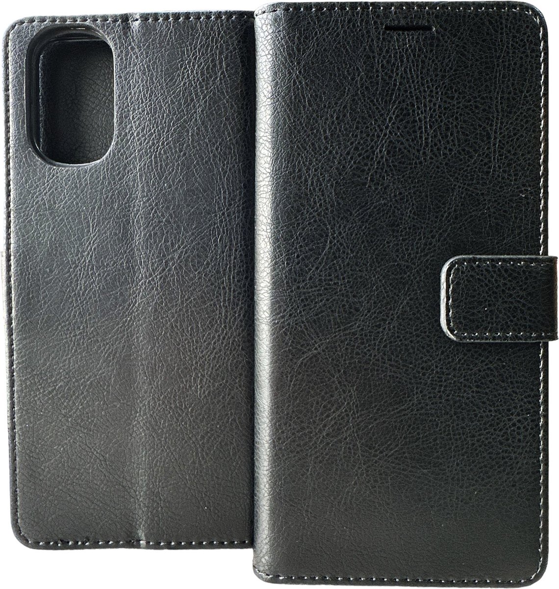 Bookcase Zwart Geschikt voor Motorola Moto E32 / E32s - portemonnee hoesje - ZT Accessoires