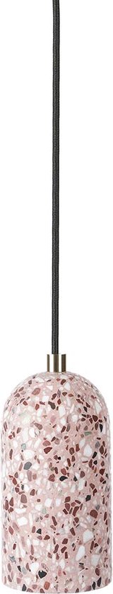 Lampe XLBoom Terrazzo U - Rose - 9,5 × 9,5 × 20 cm
