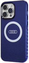 Audi IML Big Logo Back Case (MagSafe Compatible) - Geschikt voor Apple iPhone 14 Pro Max (6.7") - Blauw