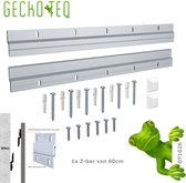 GT1026 GeckoTeq 1 set 60cm ophangstrip-z/bar-ophangen-ophangstrip kast -keukenkast-meubel-panelen