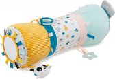 Eurekakids Crawling Roll - Roller de ventre en tissu Bébé - Coussin de jeu avec activités et miroir