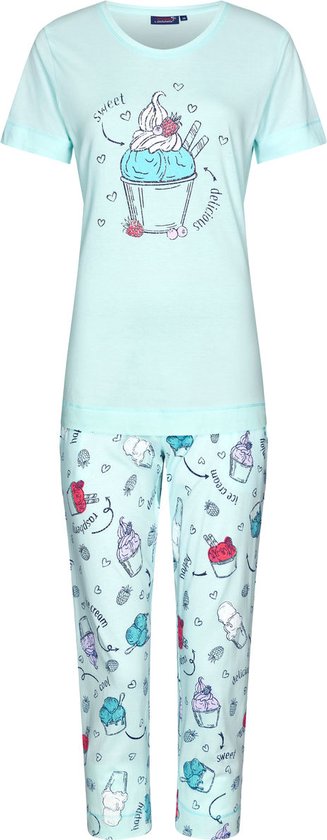 Katoenen pyjama ijsjes Rebelle - Blauw - Maat - 38