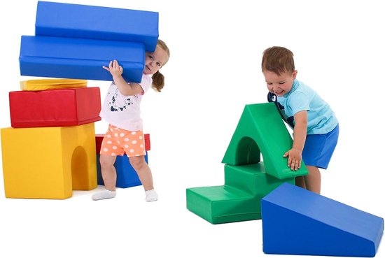 Iglu Foam blocs jeu de 10 blocs | Couleurs primaires