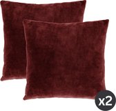 Tiseco Home Studio - Coussin (rempli) MARSHMALLOW - SET/2 - polyester - remplissage en peluche - super doux - Carré - 45x45 cm - Grenade