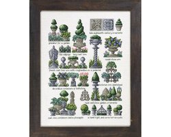 Borduurpakket Gardenornaments - Tuinornamenten van Permin