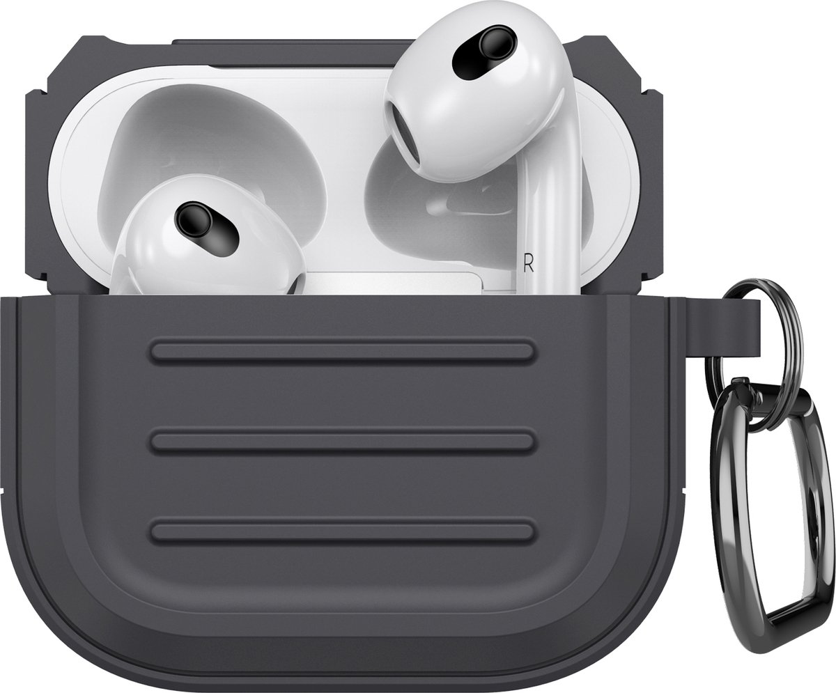 YONO Hoesje geschikt voor Apple Airpods 3 - Army Case - Grijs