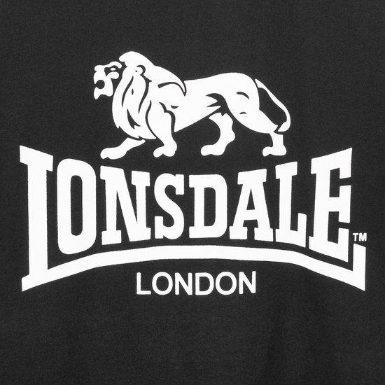 Lonsdale T-Shirt Classic Ancien Logo Zwart - Taille : S