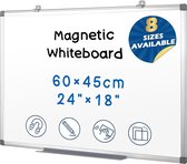 Whiteboard Muurmontage - Aluminium Frame - Magnetisch Whiteboard - Professioneel Whiteboard - 60x45cm - Thuis en Kantoorgebruik