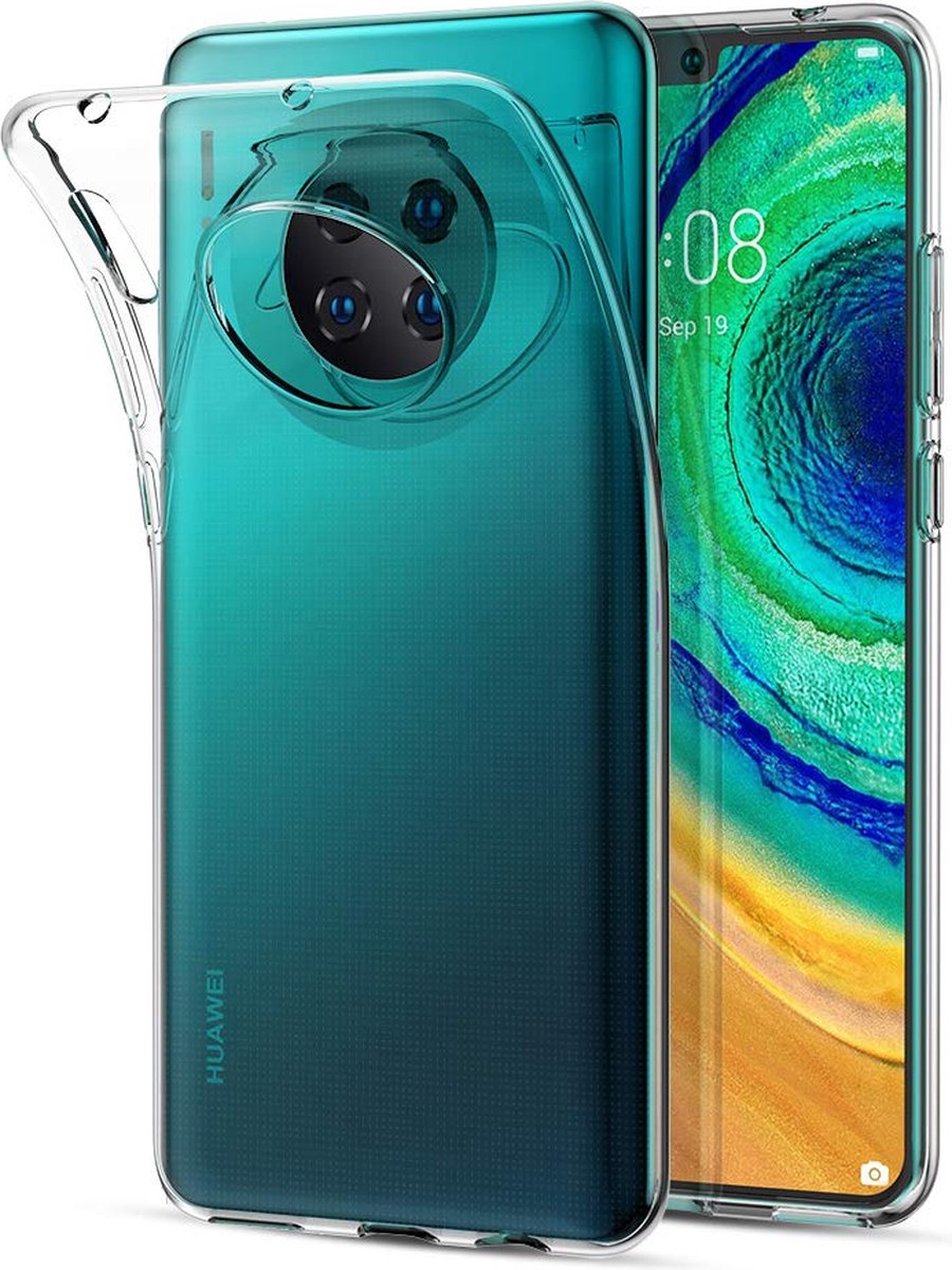 Hoesje voor Huawei Mate 30 backcover Shockproof siliconen Transparant