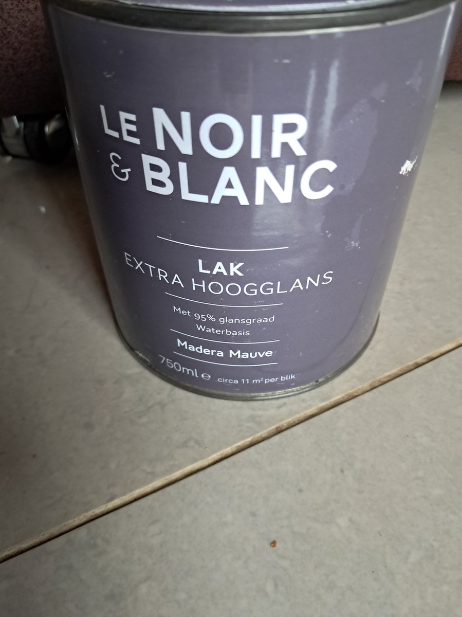Le Noir & Blanc - Lak extra hoogglans - 750ML - Madera Mauve - Met 95% glansgraad Waterbasis