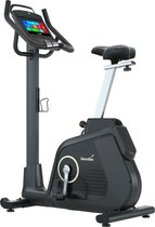 Skandika Cykling P14 Ergometer Hometrainer – Hometrainer - Hometrainer met touchscreen, multimedia Android computer, tot 150 kg, tot 205 cm, speakers, Bluetooth, app-verbinding, Kinomap - Fitnessfiets voor thuis – 105 x 51 x 147cm (L x B x H) - zwart