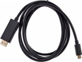 XIB Type C naar HDMI 1.8m kabel / Type C to HDMI 180cm - Zwart