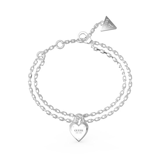 GUESS All You Need Is Love Dames Armband Staal - Zilverkleurig