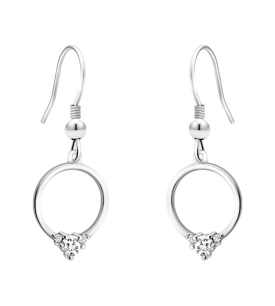 SOFIA MILANI Orecchini A Cerchio In Argento 925, Placcati Rodio, Ipoallergenici, Eleganti E Senza Tempo, Donne